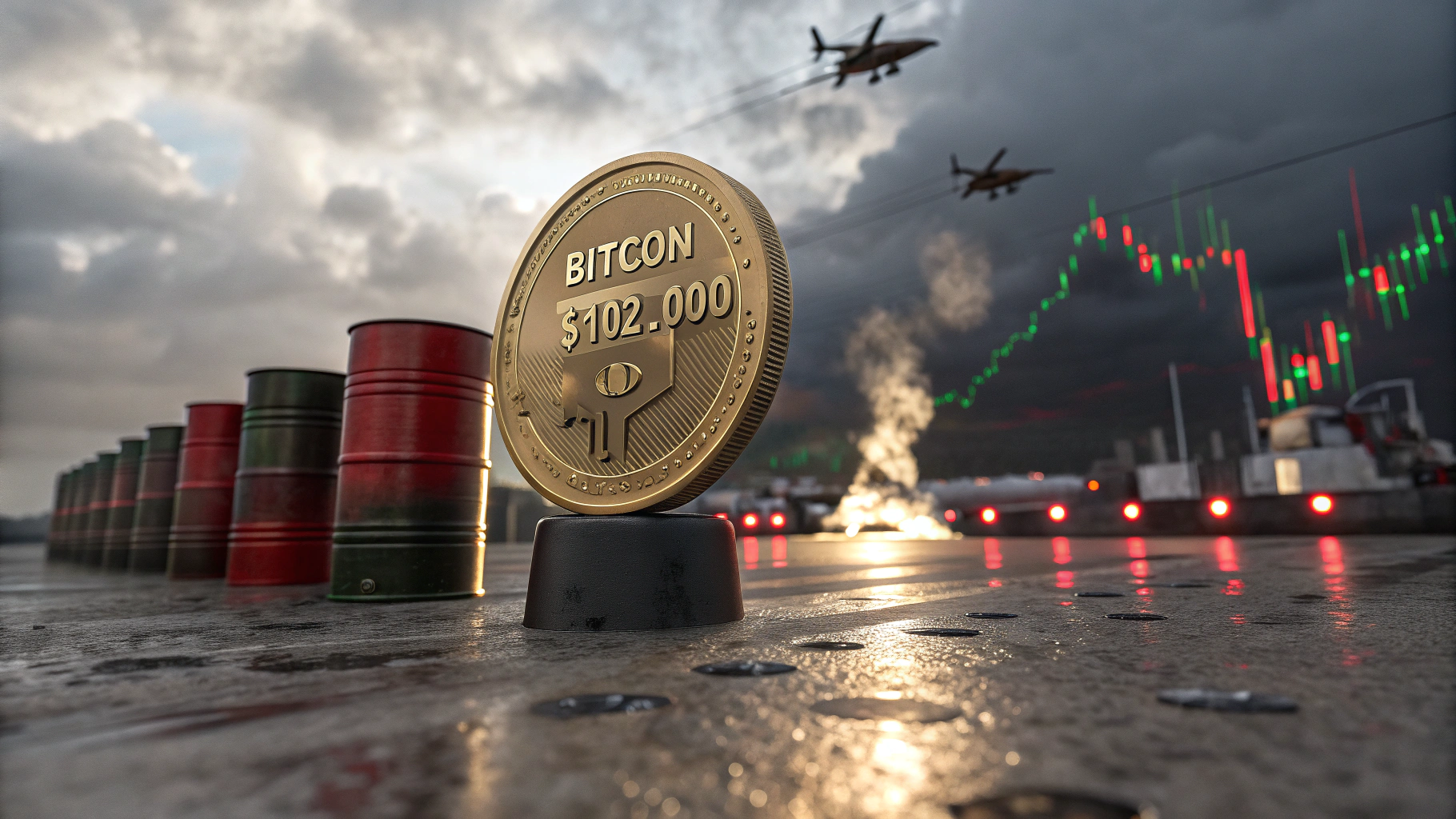 비트코인($BTC) 10만 2,000달러 회복…중동 리스크에 하루 8,340억 원 청산 / TokenPost Ai